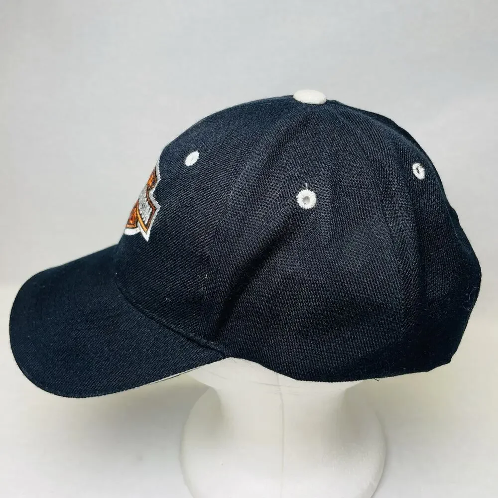 Harley Davidson Motorcycles Cap Embroidered‎ Logo Black StrapBack Baseball Hat